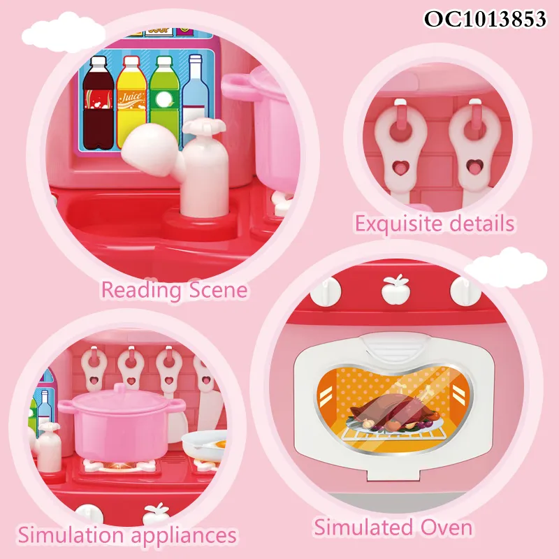 Wholesale Fun Little Girls Play Set Role Playing Educational Pretend Cooking Small Games Children's Plastic Kitchen Tool Set Toys for Kids