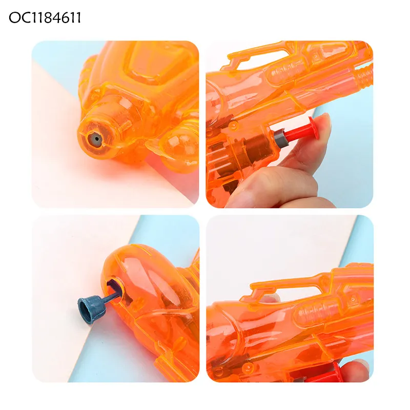 Wholesale Promotional Beach Accessories 6PCS Cheap Plastic Toy Sniper Water Gun