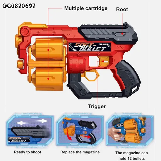 Kids Shooting Products Shooting Target Games Soft Bullet Toy Gun