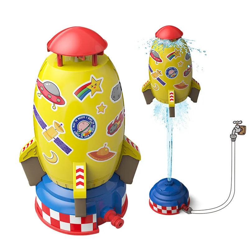 Water Rocket Launcher Garden Novelty Toys Outdoor Rocket Water Pressure for Kids Boys