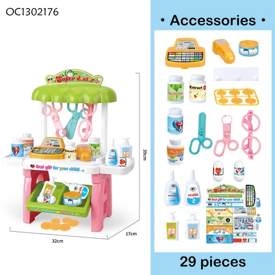 Educational Baby Children Game Role Play Tools Interactive Creative Hospital Montessori Doctor Set for Kids