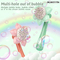 Outdoor Sunflower Pattern 2 in 1 Wholesale Baby Kids Bubble Gun Toys with Fan