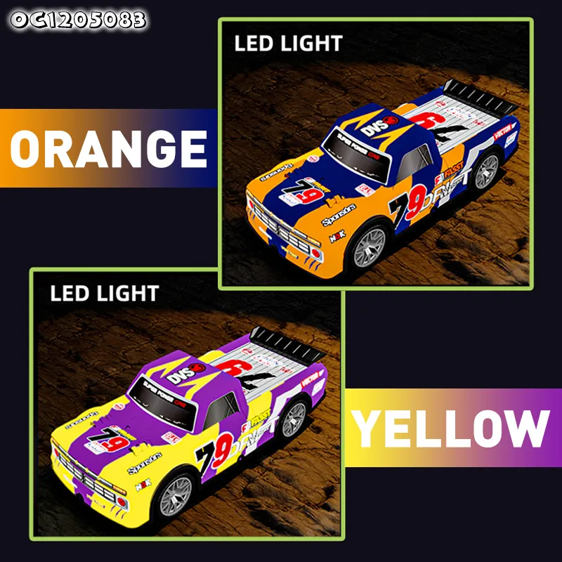 Wholesale Racing Game Remote Control 1: 22 Scale Model Car Toy for Kids with LED Light