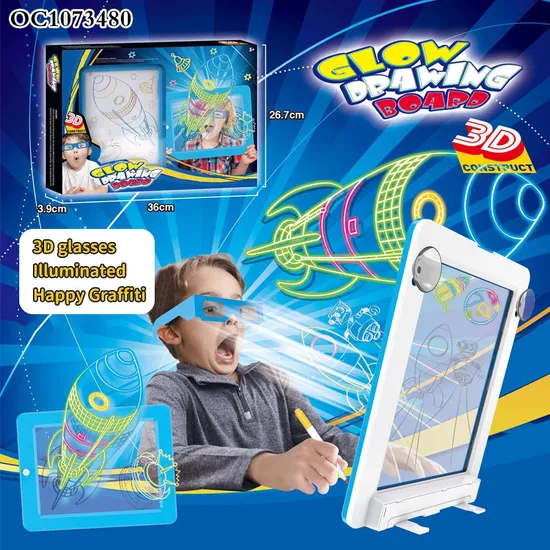 Wholesale Magnetic Erasable LCD Lighting Electronic Art Set Toy Kids Drawing Tablet Boards