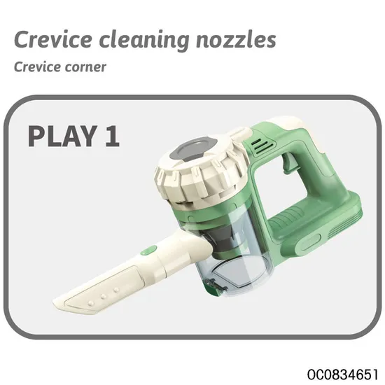 Play Educational Toy Handheld Vacuum Cleaner Plastic Preschool Indoor Cleaning Tools Toys
