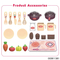 Girls kitchen Tools Cooking Cookware Set Pretend Play Food Toys Set with Storage Box