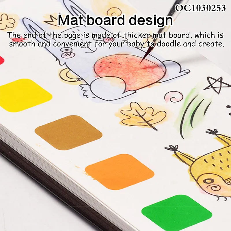 Wholesale Cartoon Education Children Art Watercolor Painting Drawing Paper Book Coloring Book for Kids