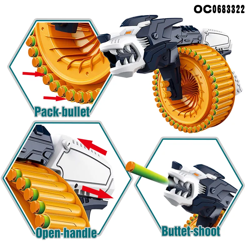 High Quality Shenzhen Adult New Professional Toy Gun with 40 Rounds Soft Bullets