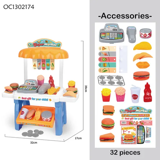 Wholesale Kids Pretend Play Food Plastic Pretend Role Play Toy Kids Children's Kitchen Set