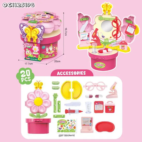 Wholesale Educational New Design Plastic Pretend Montessori Kids Doctor Hospital Play Set Toys