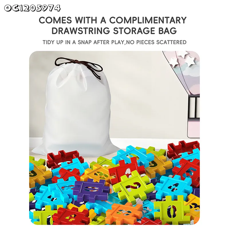 Wholesale Educational Montessori Popular DIY Plastic Educational Learning Building Blocks Toy