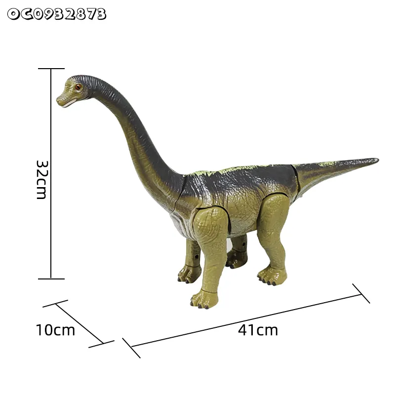 Hot Selling Life Size 2.4GHz Remote Control Simulation Walking RC Dinosaur Plastic Brachiosaurus Model Toys for Kids Children