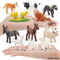 Wholesale Montessori Educational Plastic Realistic Model Farm Animals Set Educational Toys