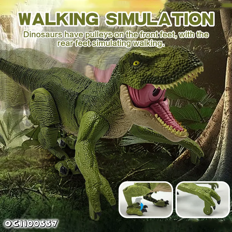 The Best Kids Simulation Dinosaur Games Open Mouth Big T Rex Dinosaur Remote Controlled Animal Toys with Light and Sound for Kid