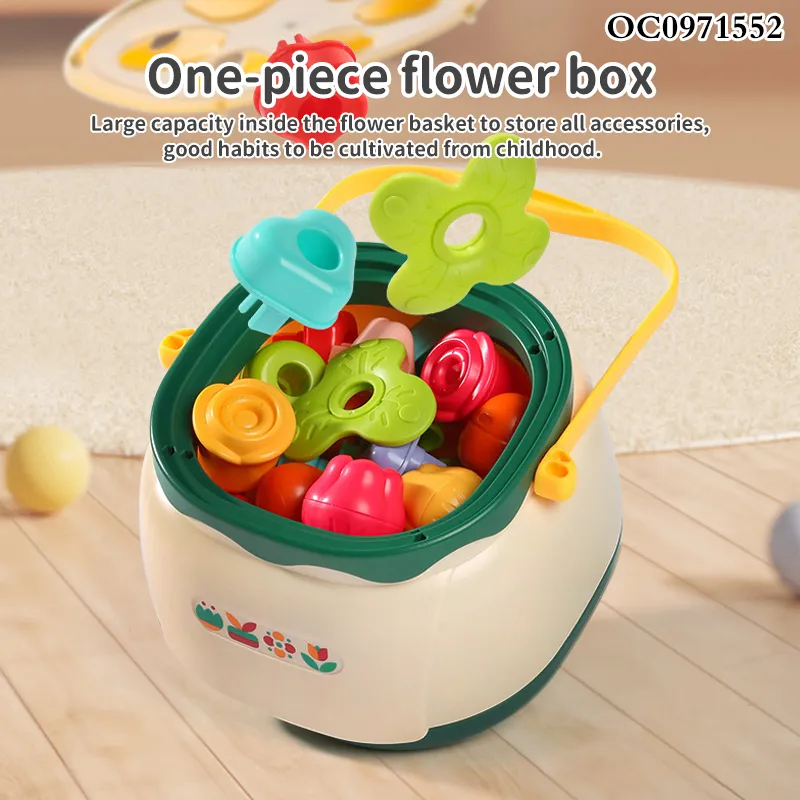 Wholesale Educational Montessori Flower Building Blocks Popular DIY Toy