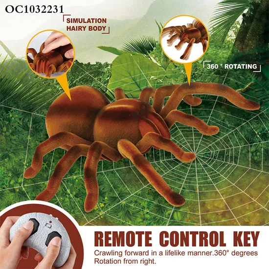 Wholesale Funny Remote Control Spider Plastic Animal Simulation Toys RC for Kids