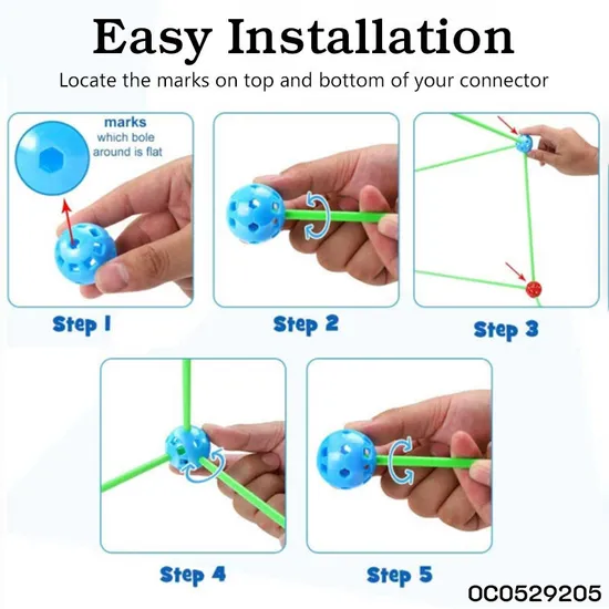 Wholesale Educational DIY Building Luminous Light Plastic Building Block Toy for Kid