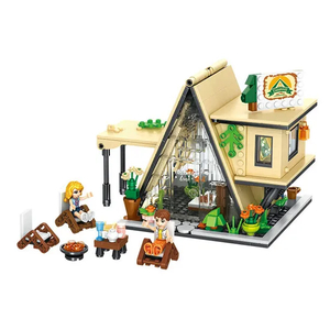 Wholesale Educational Montessori 2023 New Small House Plastic Building Blocks Construction Sets Toy for Sale