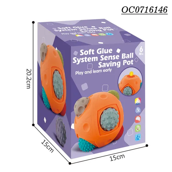 Wholesale Educational Kids Learning Sense Silicone Ball Montessori Sensory Baby Toy