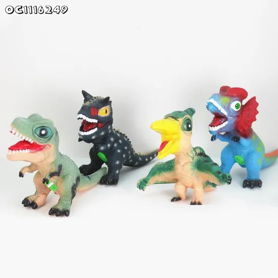 Set Animal Figurines Toys Simulated Animal Model Promotional PVC Items Solid Dinosaurs Products Models Toy for Kids with Sound