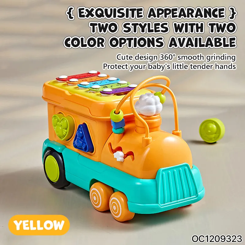 Wholesale Montessori Educational Educational Pounding Piano Cube Shape Matching Baby Toddler Musical Toy