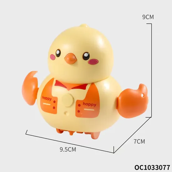 Wholesale Montessori Cartoon Animals Plastic Walking Yellow Baby Musical Sound Soothing Montessori Sensory Toys
