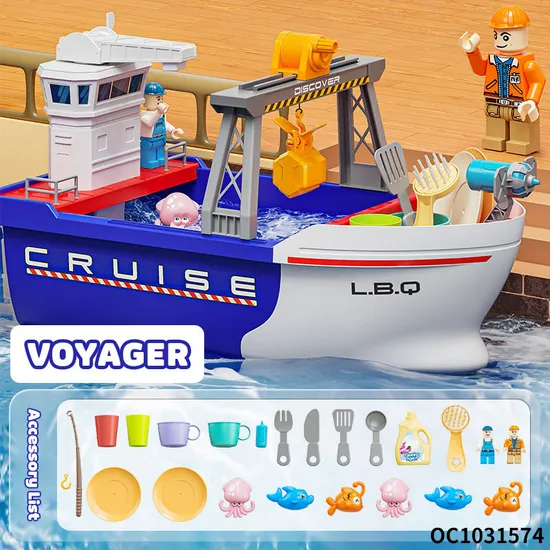 Wholesale Plastic Pretend Play Plastic Children Water Play Floats Boat Pool Magnetic Fishing Toy Game with Kids