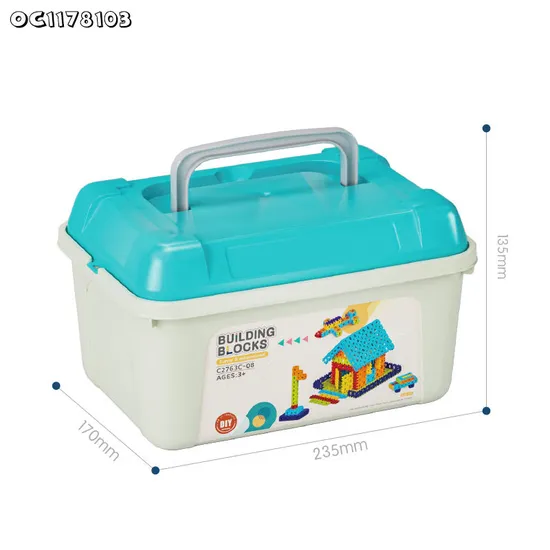Wholesale Montessori DIY Cartoon Model Educational Plastic Building Blocks Toys for Kids