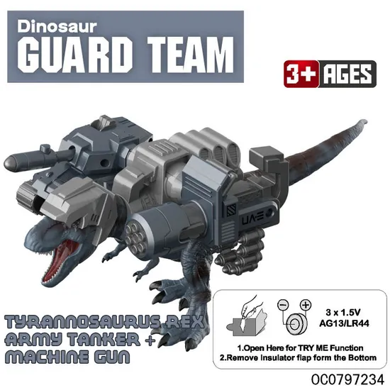 Tank Fight Toy Walking Dinosaur Toy Game with Shooting Gun Toy for Sale