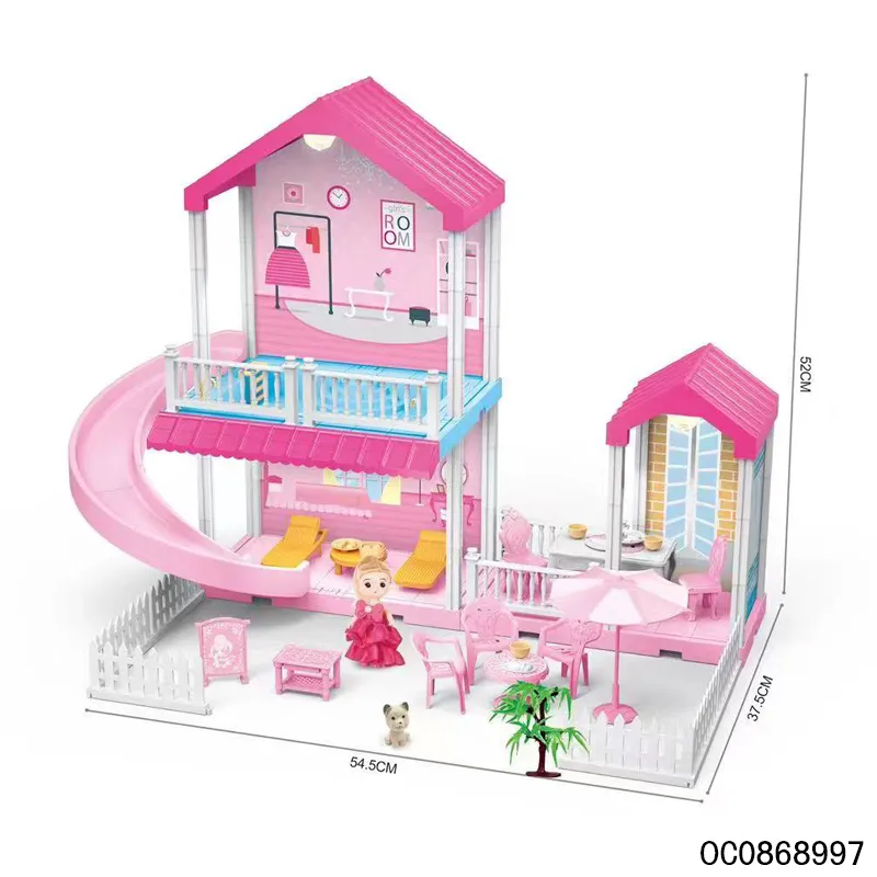 Wholesale Educational 44PCS DIY Plastic Building Block Toy for Girls