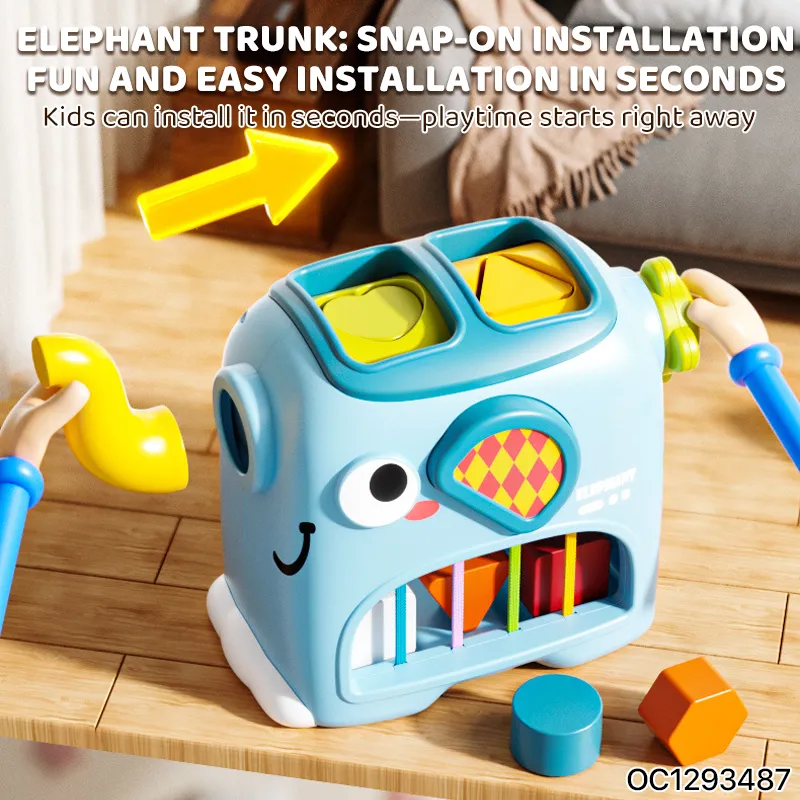 Wholesale Montessori Educational Plastic Shape Building Block Toy