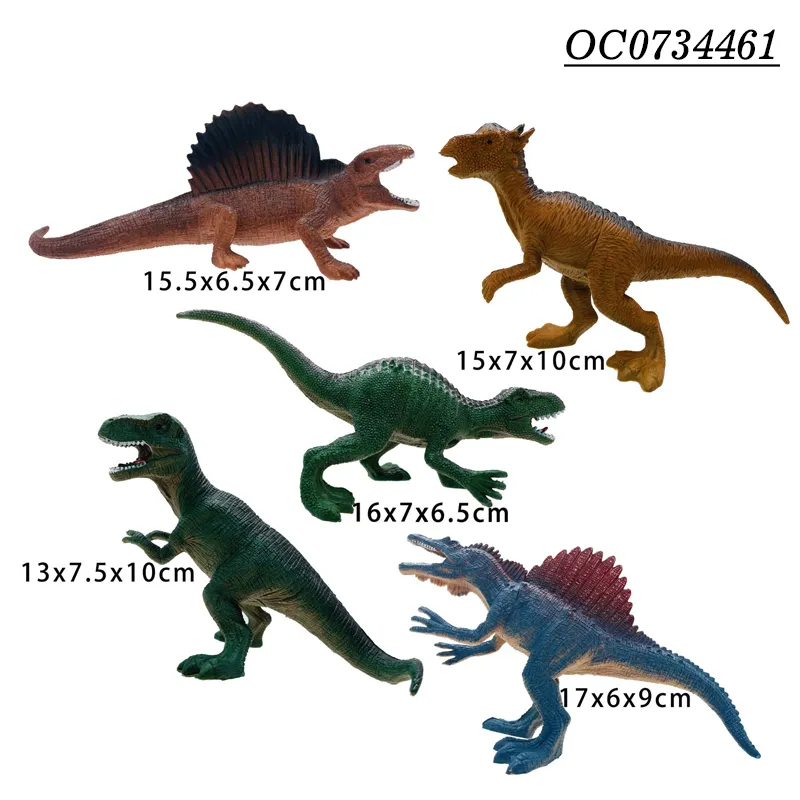 20 PCS Small OEM PVC Simulation Rubber Animals Dinosaur Toys for Sale