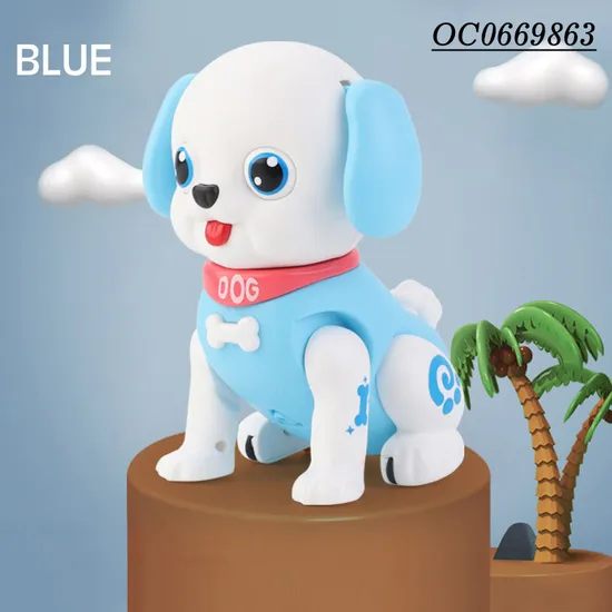 Wholesale Electric Kids Light up Plastic Animal Cartoon Battery Operated Dogs Toy