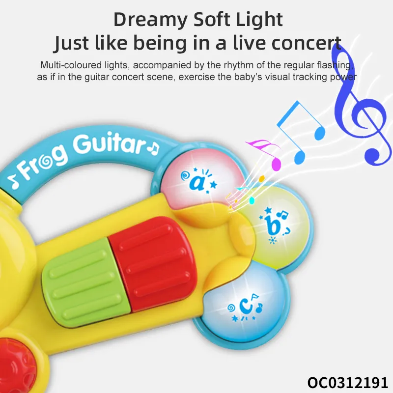 Wholesale Montessori Light Cartoon Music Electronic Keyboard Piano Musical Sensory Touch Baby Bed Bell Toy
