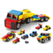 Wholesale Educational Montessori 6in1 Truck Mini Cartoon Plastic Building Block Car Toy for Kids