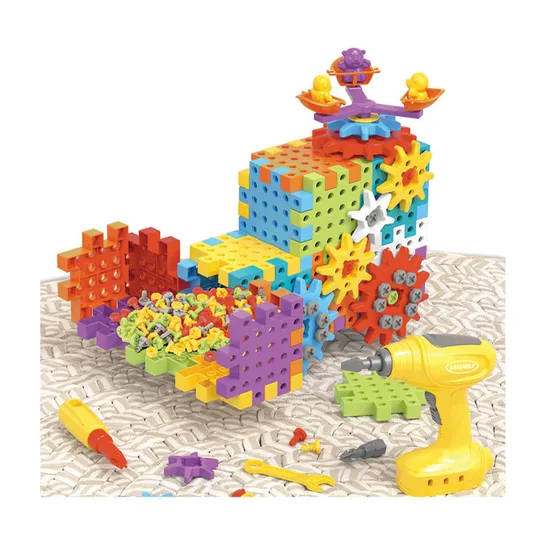 Wholesale Creative Educational DIY Colorful Electric Plastic Popular DIY Building Blocks Toy for Kids