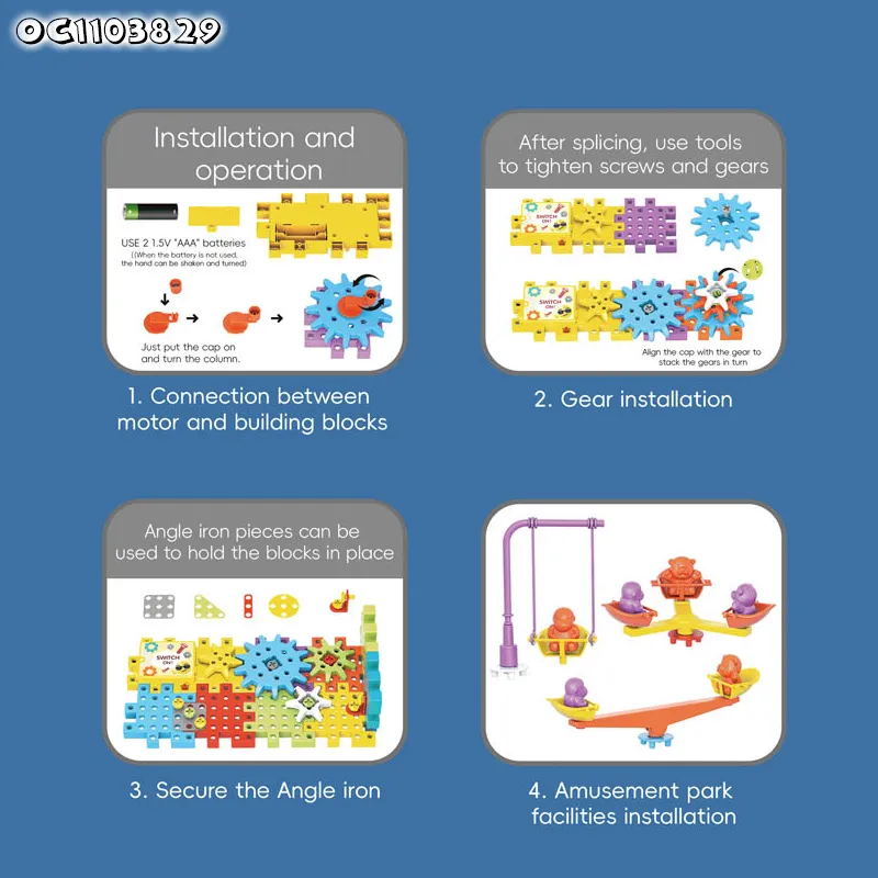 Wholesale Educational 275PCS Popular DIY New Baby Toys Brick Building Block Kids Toy for Children