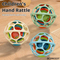 Hand Eye Coordination Shake Rattle Drum Baby Hand Grabbing Toy Felt Balls Baby Stress Ball Toy
