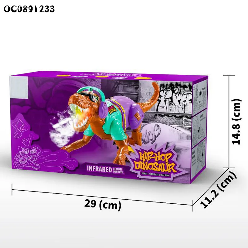 Children RC Promotional Walking Dinosaur Gift and Toy for Trending Products 2025 New Arrivals Kids Toys with Mist Spray Action