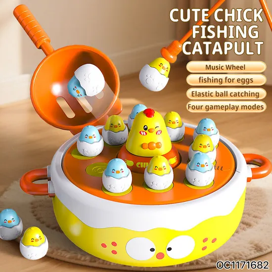 Wholesale Baby Electric Bo Montessori Educational Duck Fishing Child Games Children Toys with Music