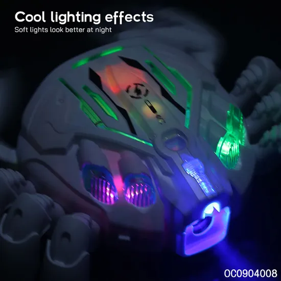Wholesale Light up Toys LED Flashing Infant Musical Crawling Crab Electric Baby Battery Operated Toys
