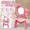 Wholesale Portable Cosmetic Fashion Makeup Pretend Beauty Gift Girls Dressing Table Toy