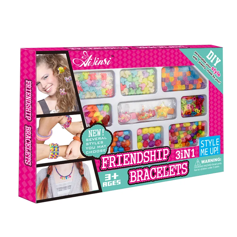 Girlsr Jewelry Making DIY Charm Bracelet Kit for Girls Makeup Princess Toy