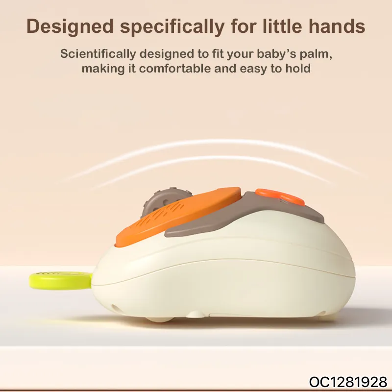 Toddler Toys Early Educational Simulation Mouse Electronic Baby Rattle Plastic Toy 6 to 12 Months with Light and Music Wholesale