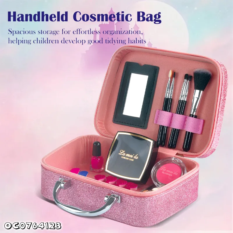 Nail Polish Cosmetics Pretend Portable Makeup Princess Makeup Sets Toy for Children Wholesale