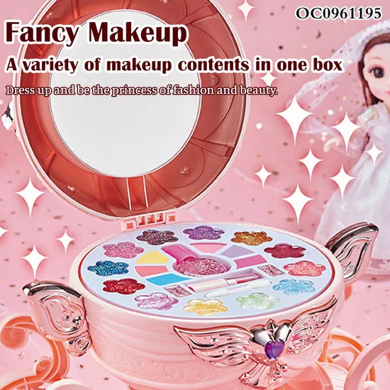 Wholesale Nail Art Gel Polish Girls Make up Beauty Box Fashion Portable Makeup Toys for Kids