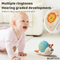 Wholesale Hand Shake Ring Rattle Silicone Baby Toys Teether