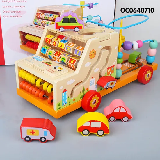 Wholesale Wooden Montessori Education Learning DIY Block Building Toys