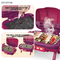 Wholesale Simulation Food Pretend Barbecue Kids Role Play Pink Children's Plastic Mini Kitchen Eaducational Set Toy with Spray
