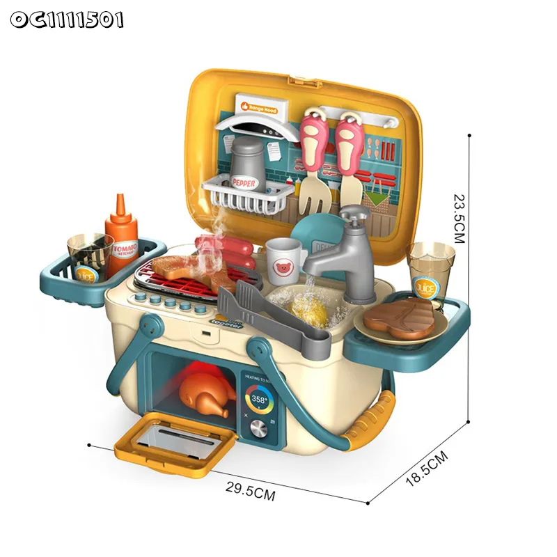 Wholesale Play Household Small Mini Cooking Montessori Educational Children's Plastic Spray Sink Kitchen Toy for Kids